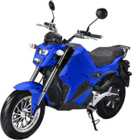 Elektro Motorrad RE8 Blau 45km/h 72V20Ah Lead Accid...