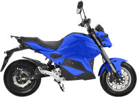 Elektro Motorrad RE8 Blau 45km/h 72V20Ah Lead Accid Alufelgen komplett zusammengebaut