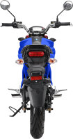 Elektro Motorrad RE8 Blau 45km/h 72V20Ah Lead Accid Alufelgen komplett zusammengebaut