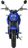 Elektro Motorrad RE8 Blau 45km/h 72V20Ah Lead Accid Alufelgen komplett zusammengebaut