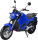 Elektro Motorrad RE8 Blau 45km/h 72V20Ah Lead Accid Alufelgen komplett zusammengebaut