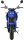 Elektro Motorrad RE8 Blau 45km/h 72V20Ah Lead Accid Alufelgen komplett zusammengebaut