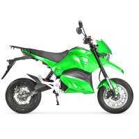 SuperMoto Elektro Motorrad RE8SM Grün 45km/h 72V20Ah Lead Accid Alufelgen