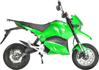 SuperMoto Elektro Motorrad RE8SM Grün 45km/h 72V20Ah Lead Accid Alufelgen