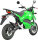 SuperMoto Elektro Motorrad RE8SM Grün 45km/h 72V20Ah Lead Accid Alufelgen