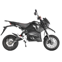 SuperMoto Elektro Motorrad RE8SM Schwarz 45km/h 72V20Ah Lead Accid Alufelgen zusammengebaut mit Akku