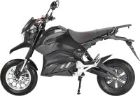 SuperMoto Elektro Motorrad RE8SM Schwarz 45km/h 72V20Ah Lead Accid Alufelgen zusammengebaut mit Akku