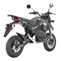 SuperMoto Elektro Motorrad RE8SM Schwarz 45km/h 72V20Ah Lead Accid Alufelgen zusammengebaut mit Akku