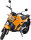 Elektro Motorrad RE8 Orange 45km/h 72V20Ah Lead Accid Alufelgen Naked Bike