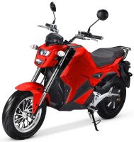 Elektro Motorrad RE8 Matt-Red 45km/h 72V20Ah Lead Accid...