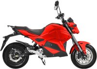 Elektro Motorrad RE8 Matt-Red 45km/h 72V20Ah Lead Accid Alufelgen komplett zusammengebaut