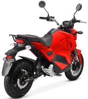 Elektro Motorrad RE8 Matt-Red 45km/h 72V20Ah Lead Accid Alufelgen komplett zusammengebaut
