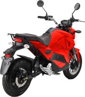 Elektro Motorrad RE8 Matt-Red 45km/h 72V20Ah Lead Accid Alufelgen komplett zusammengebaut