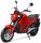 Elektro Motorrad RE8 Matt-Red 45km/h 72V20Ah Lead Accid Alufelgen komplett zusammengebaut