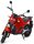 Elektro Motorrad RE8 Matt-Red 45km/h 72V20Ah Lead Accid Alufelgen komplett zusammengebaut