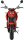 Elektro Motorrad RE8 Matt-Red 45km/h 72V20Ah Lead Accid Alufelgen komplett zusammengebaut