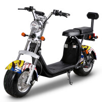 RocknBikes CP1.6 Alu-Felgen Motorroller 45km/h Elektroscooter Weiss Akku nach Wahl