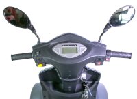 Rocknbikes R510 Elektro-Seniorenmobil Steingrau 25km/h Akku 60V20aH Senioren Roller E-Scooter Roller