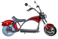 Motorrad Chopper RE10CP4 Elektro-Chopper Burgundy Rot 45km/h 60V25Ah Alufelgen 3kW