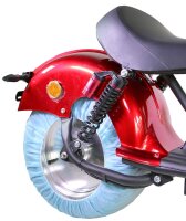 Motorrad Chopper RE10CP4 Elektro-Chopper Burgundy Rot 45km/h 60V25Ah Alufelgen 3kW