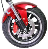 Motorrad Chopper RE10CP4 Elektro-Chopper Burgundy Rot 45km/h 60V25Ah Alufelgen 3kW