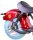 Motorrad Chopper RE10CP4 Elektro-Chopper Burgundy Rot 45km/h 60V25Ah Alufelgen 3kW