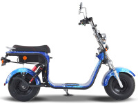 RocknBikes Harley Scooter REH05 8-4 BlueMix Elektro Motorroller Scooter CityCoco Alu Felgen Akku 60V20Ah