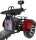 Rocknbikes CP3.1 Trike Schwarz/Rot 45km/h Elektroroller mit Akku 60V25Ah