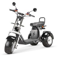 Rocknbikes CP7.1 Trike mit Neigefunktion Schwarz 45km/h Elektroroller mit Akku 60V25Ah