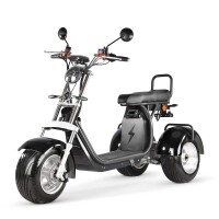 Rocknbikes CP7.1 Trike mit Neigefunktion Schwarz 45km/h Elektroroller mit Akku 60V25Ah