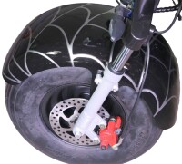 HR-2 RocknBikes Elektroroller Motorroller 45km/h Harley Scooter CitiCoco Spider Black ohne Akku teilzerlegt