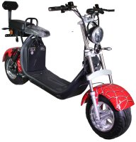 RocknBikes CP1.6 Spider-Red Rot Elektroroller Motorroller 25km/h oder 45km/h, Akku-Version, zusammnebau frei wählbar Elektro-Scooter CitiyCoco Alu-Felgen