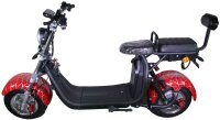 RocknBikes CP1.6 Spider-Red Rot Elektroroller Motorroller 25km/h oder 45km/h, Akku-Version, zusammnebau frei wählbar Elektro-Scooter CitiyCoco Alu-Felgen