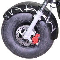 HR-2 RocknBikes Elektroroller Motorroller 45km/h Harley Scooter CitiCoco Spider Black Akku 60V20Ah Akku