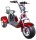 Rocknbikes CP7.1 Trike mit Neigefunktion Burgundy-Rot metallic 45km/h Elektroroller mit Akku 60V25Ah