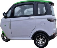 MoveEco MicroCar 45km/h RX2E Mokick Version 2 Personen Lightgrey-Grün Ab15 Jahren mit Führerschein AM