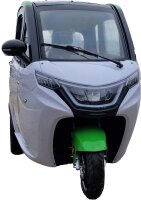 MoveEco MicroCar 45km/h RX2E Mokick Version 2 Personen Lightgrey-Grün Ab15 Jahren mit Führerschein AM