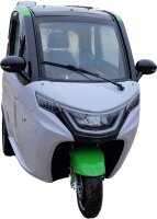 MoveEco MicroCar 45km/h RX2E Mokick Version 2 Personen Lightgrey-Grün Ab15 Jahren mit Führerschein AM