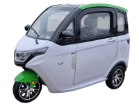MoveEco MicroCar 45km/h RX2E Mokick Version 2 Personen Lightgrey-Grün Ab15 Jahren mit Führerschein AM