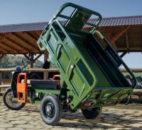Elektrische Dreirad Cargo 500 NC09 Grün EEC 45km/h o. 25km/h Version Akku 72V58Ah ca. 70-80km Reichweite
