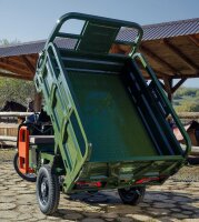 Elektrische Dreirad Cargo 500 NC09 Grün EEC 45km/h o. 25km/h Version Akku 72V58Ah ca. 70-80km Reichweite