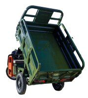 Elektrische Dreirad Cargo 500 NC09 Grün EEC 45km/h o. 25km/h Version Akku 72V58Ah ca. 70-80km Reichweite