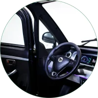 MoveEco MicroCar 45km/h RX9E Mokick Version Schwarz 2 Personen Zulasung Ab15 Jahren mit Führerschein AM 2-Jahre Garantie