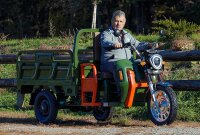 Elektrische Dreirad Cargo Trike 500 NC09 Grün EEC 25km/h Version Cargo Dreirad Akku 72V58Ah 70-80km Reichweite