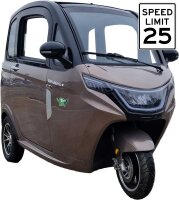 MoveEco MicroCar 25km/h RX2E Mofa Version Braun 2...