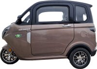 MoveEco MicroCar 25km/h RX2E Mofa Version Braun 2 Personen zulassung, fahrbar ab 15