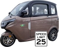 MoveEco MicroCar 25km/h RX2E Mofa Version Braun 2...