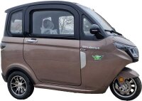 MoveEco MicroCar 25km/h RX2E Mofa Version Braun 2 Personen zulassung, fahrbar ab 15