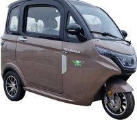 MoveEco MicroCar 25km/h RX2E Mofa Version Braun 2 Personen zulassung, fahrbar ab 15