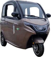 MoveEco MicroCar 25km/h RX2E Mofa Version Braun 2 Personen zulassung, fahrbar ab 15